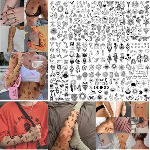 Small Temporary Tattoo, Realistic Tiny Tattoos  Adults Women Men tattoo stickers